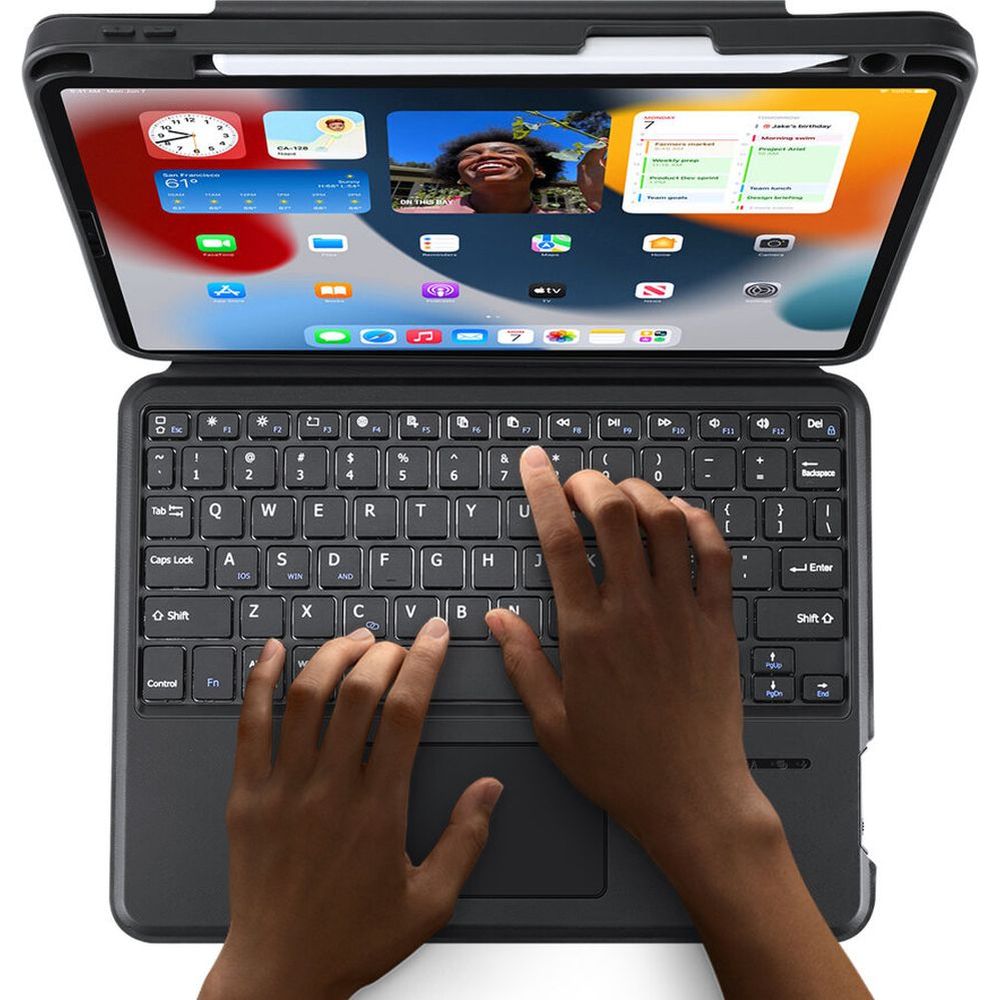 Etui z klawiaturą Bluetooth Dux Ducis (DK Series) do iPad Air 5/4/iPad Pro 11 2022-2018, czarne